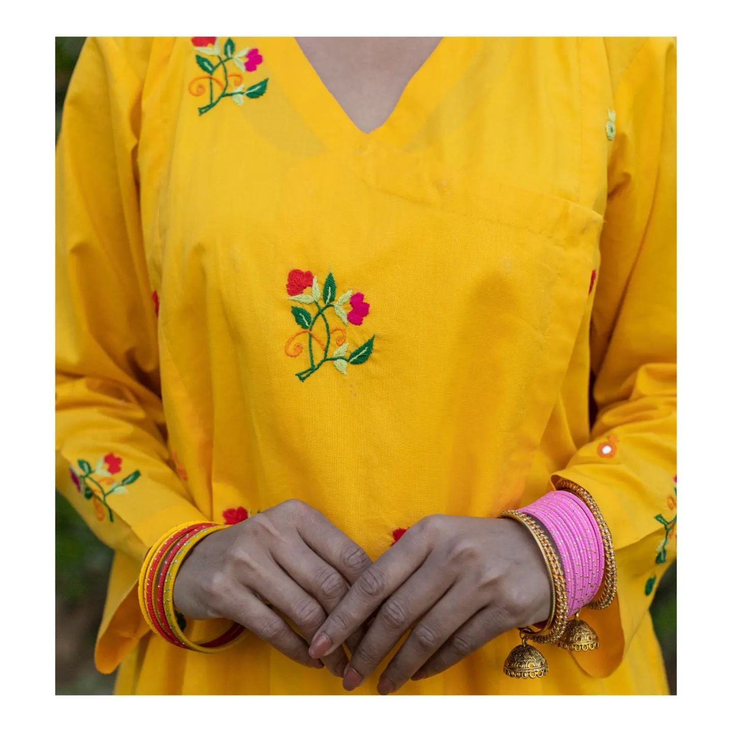 yellow kurta