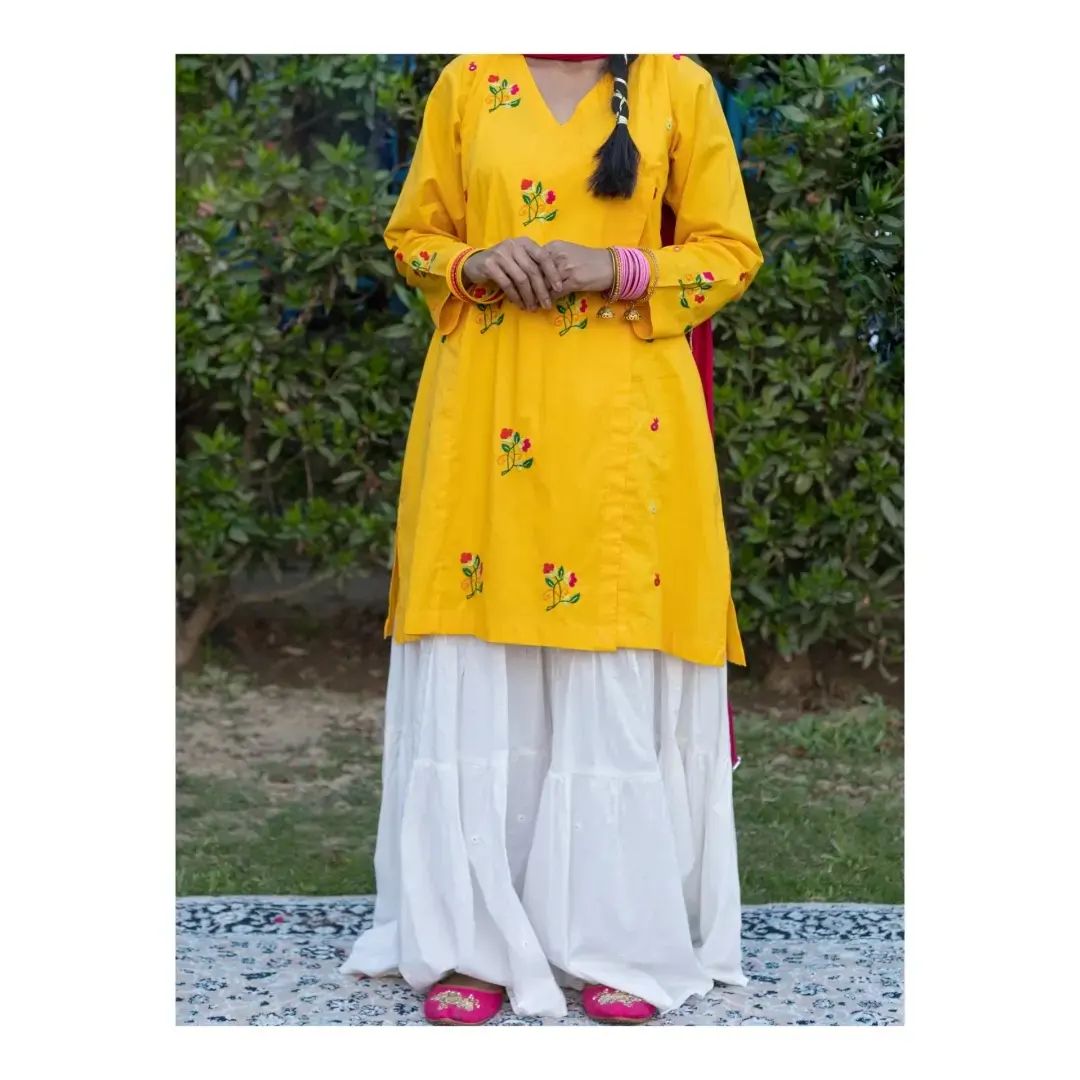 yellow kurta