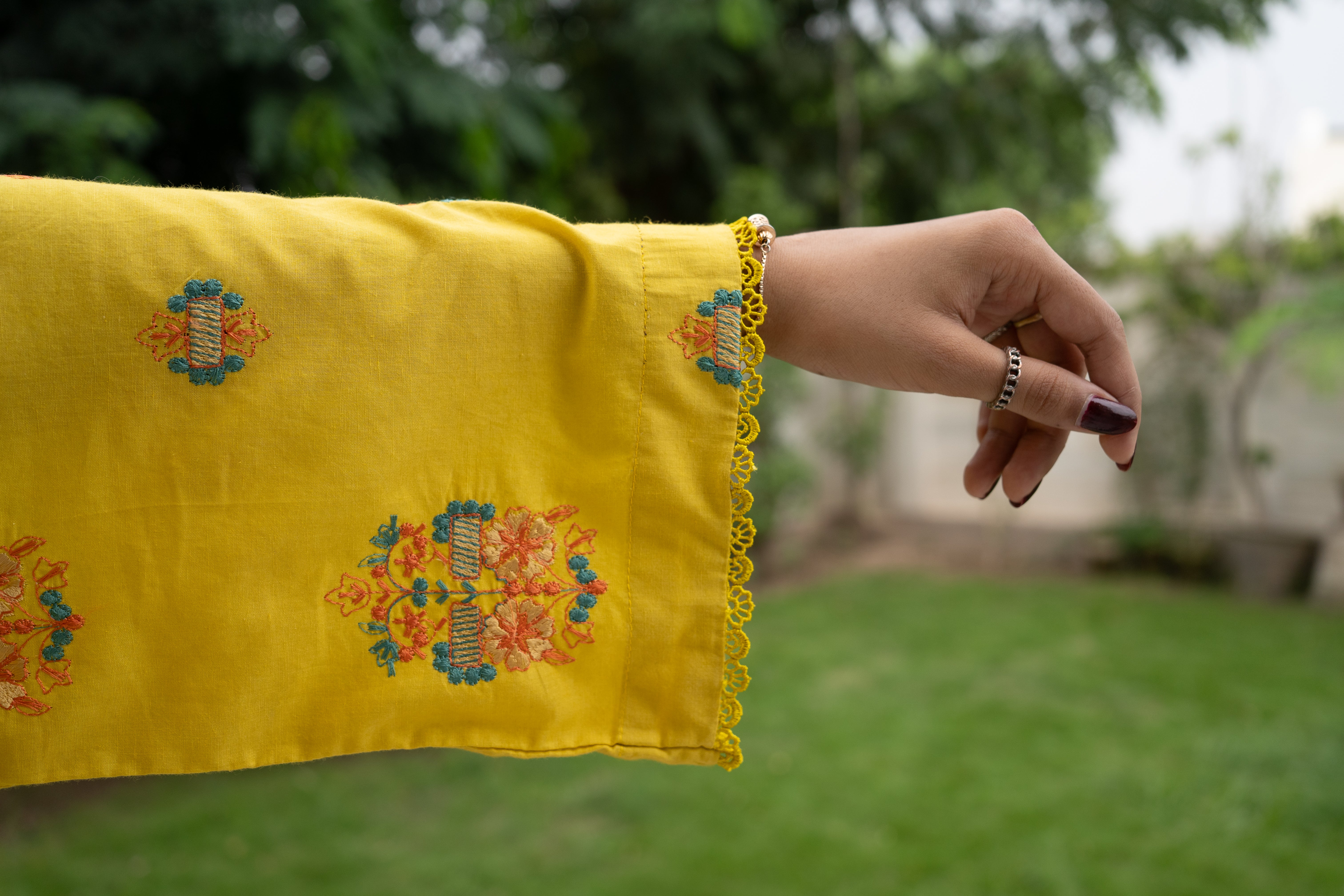 SHEEN GREEN - UNSTITCHED