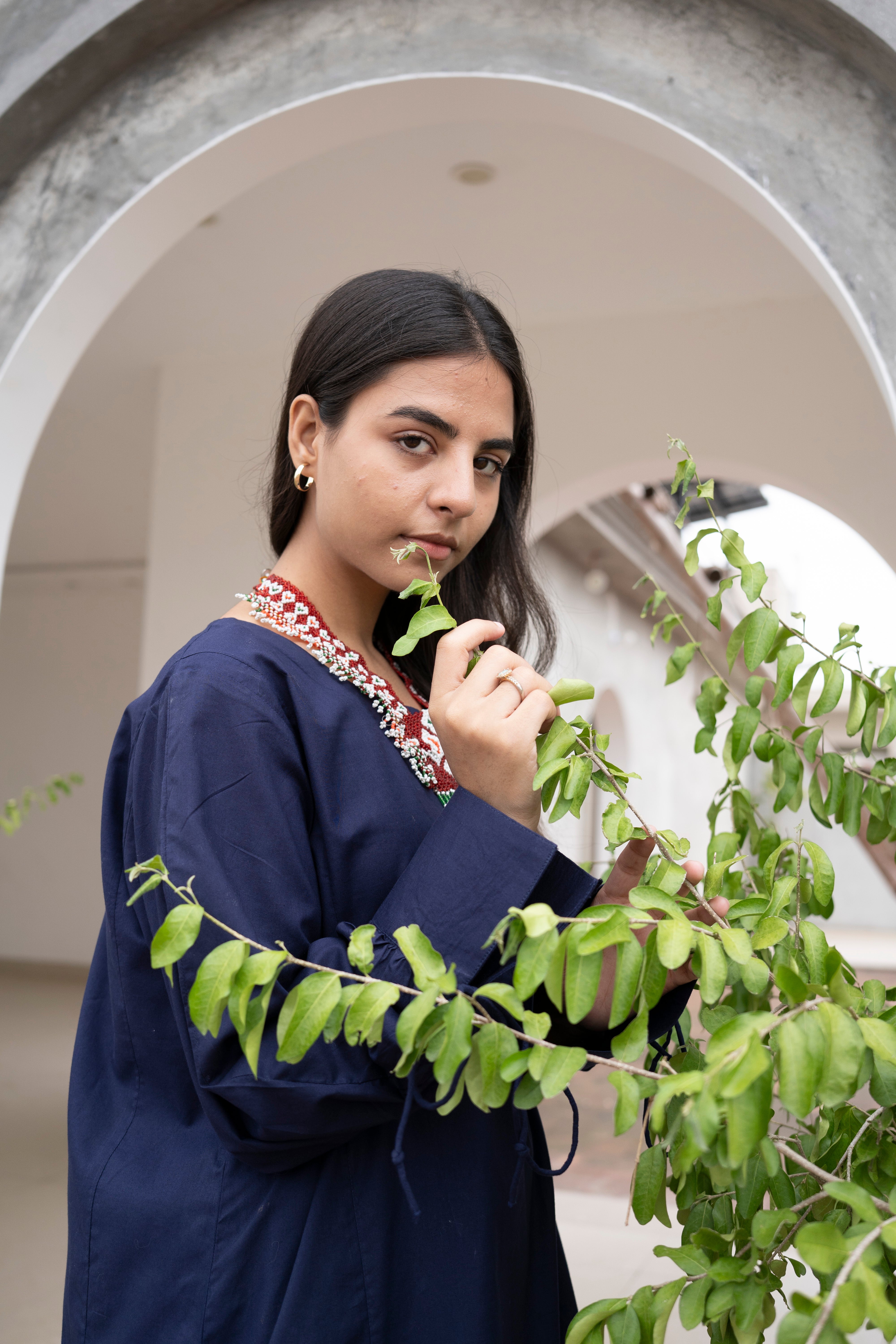 NOOR NAVY - STITCHED